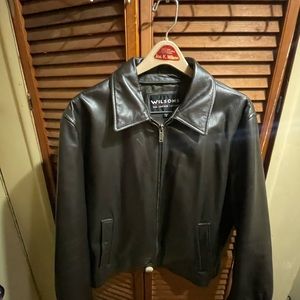 Vintage 1985 Wilson’s the leather experts car coat